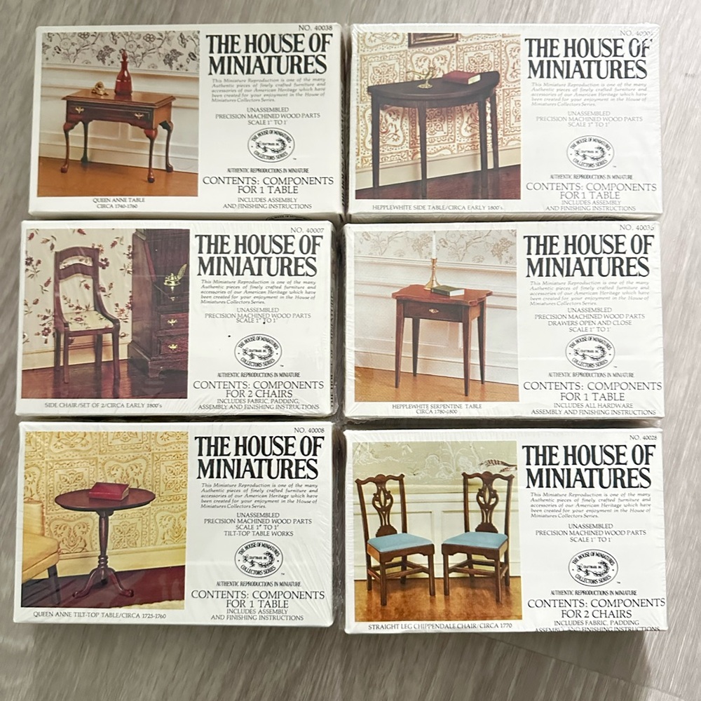 The House of Miniatures Furniture Kits
